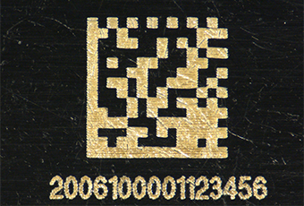 LP-RV200PでのQRコード、文字の印字サンプル