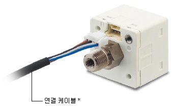 부속 커넥터 부착 케이블(2m)는 원터치로 간단하게 연결할 수 있습니다.