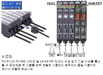 배선 · 시공 절약 설계로 FX-300 시리즈 등과도 가로 연결 가능