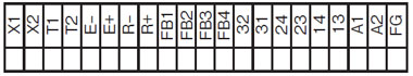 SF-C11과 SF4B 시리즈 또는 SF2B 시리즈의 연결도 단자 배열도