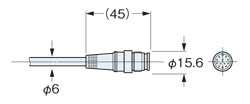 중계 커넥터 타입 SF4C-H□-J05의 커넥터부