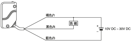 NPN輸出型 EQ-34 連接圖