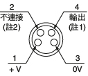 PNP輸出型 插針配置圖(連接器型)